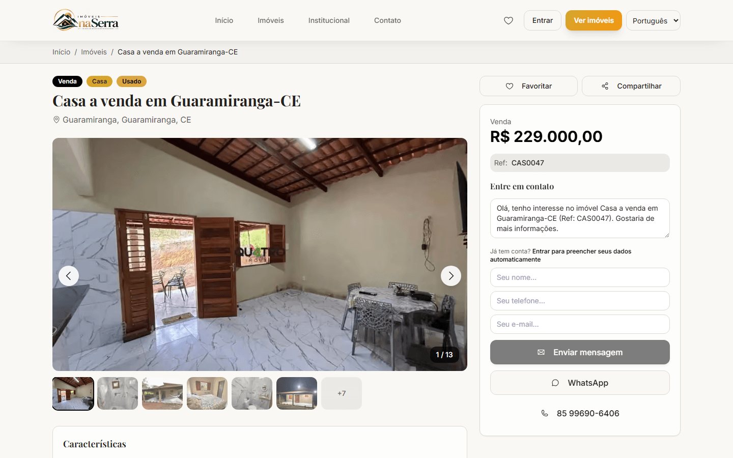 Imóveis na Serra — Ficha do imóvel