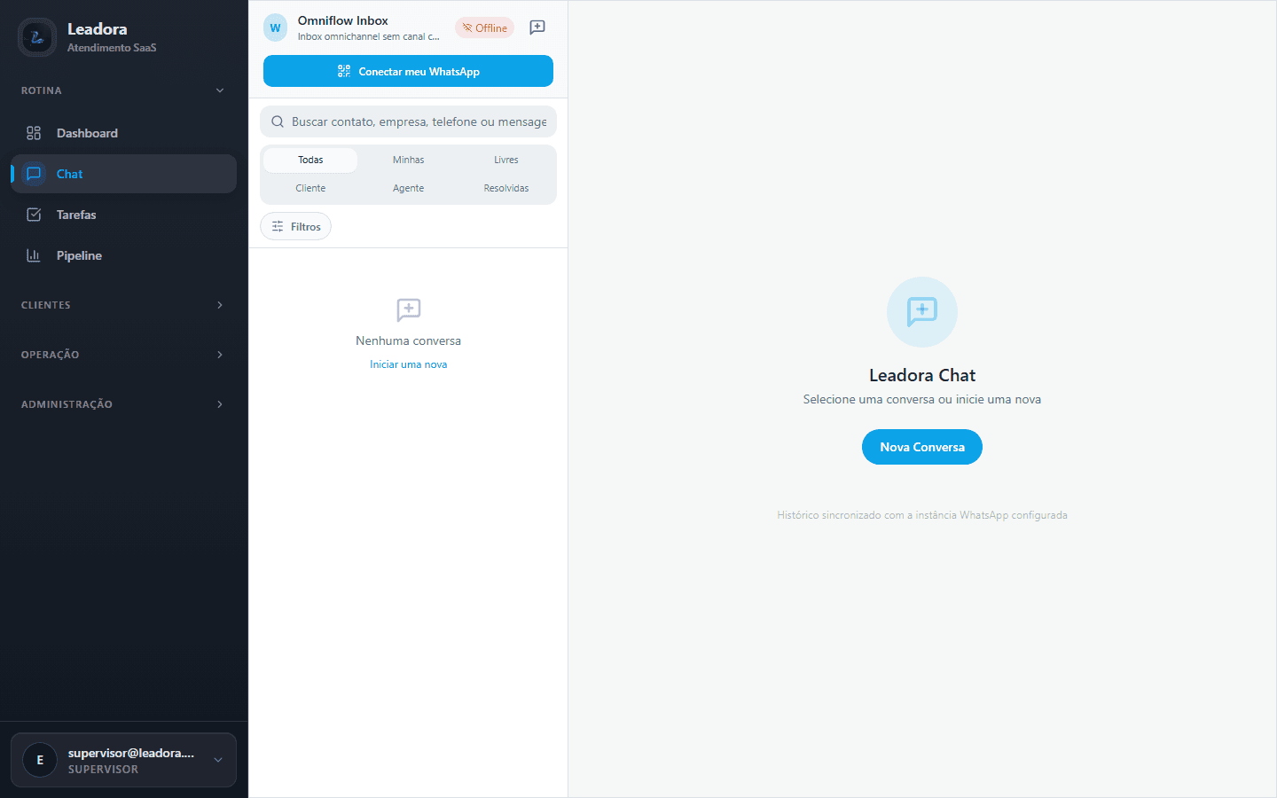 Leadora CRM — Inbox Omniflow